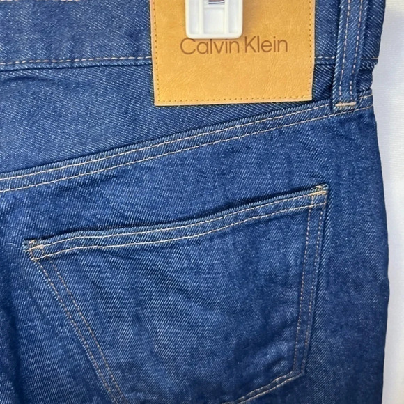 Men’s Calvin Klein Jeans standard straight size 32x32 new dark wash - Picture 3 of 9